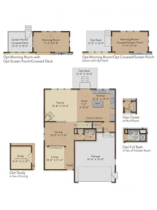 Jarvis Floor Plan at River Mill | HHHunt Homes